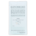 Eigen Dark Chocolate with Orange 70% minimalist white packaging