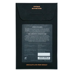 Black matte-finish chocolate bar packaging with gold foil lettering minimalist design for fjak cinnamon fermentd tanzania microlot 70%