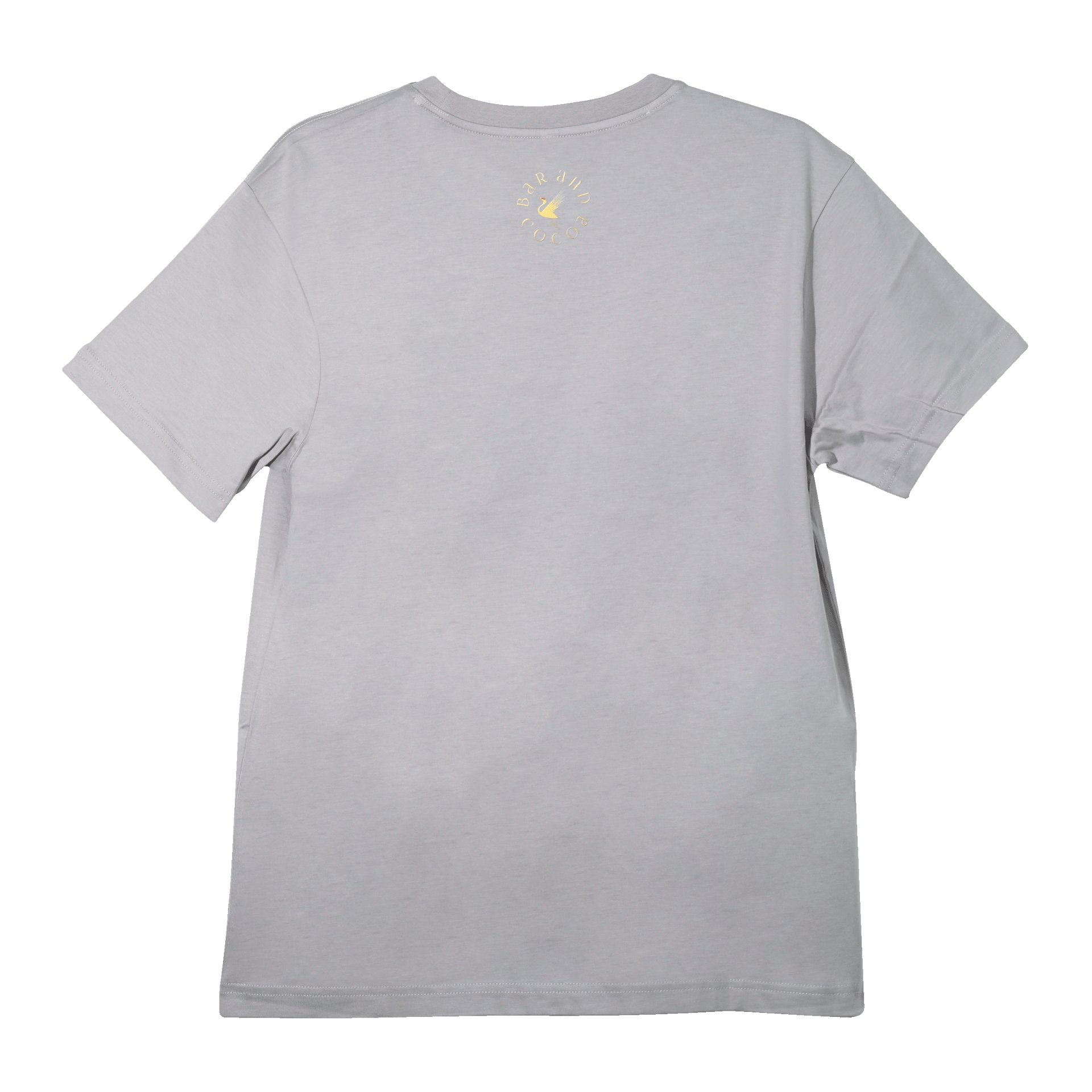 Minimalist white Find Your Inner Piece Tee with subtle gold circular logo