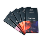 Firetree Chocolate Bars Bundle: 5 bars in sleek black fiery wrappers