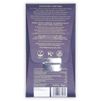 Back of a dark purple Firetree Tanzania Kilombero Valley 90% dark chocolate box with nutrition facts and a barcode.