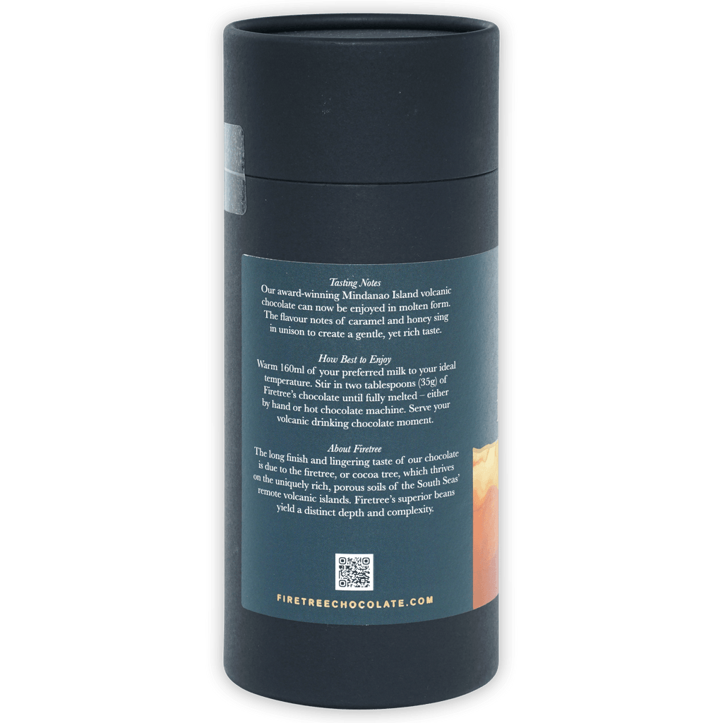 Firetree Drinking Chocolate Philippines 73% dark gray tube packaging