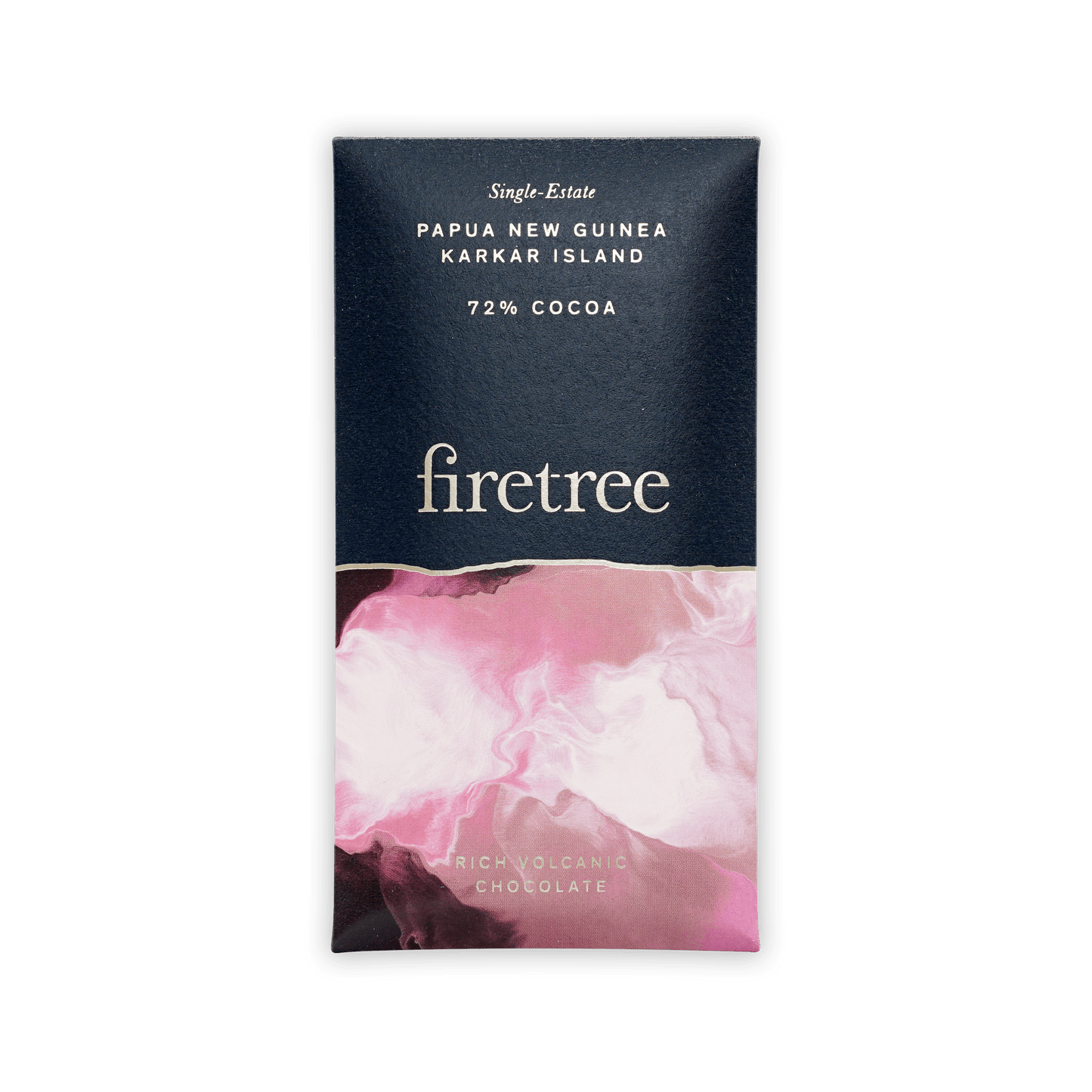 Firetree Mini Chocolate Bars PNG Karkar 72% dark blue pink wrapper