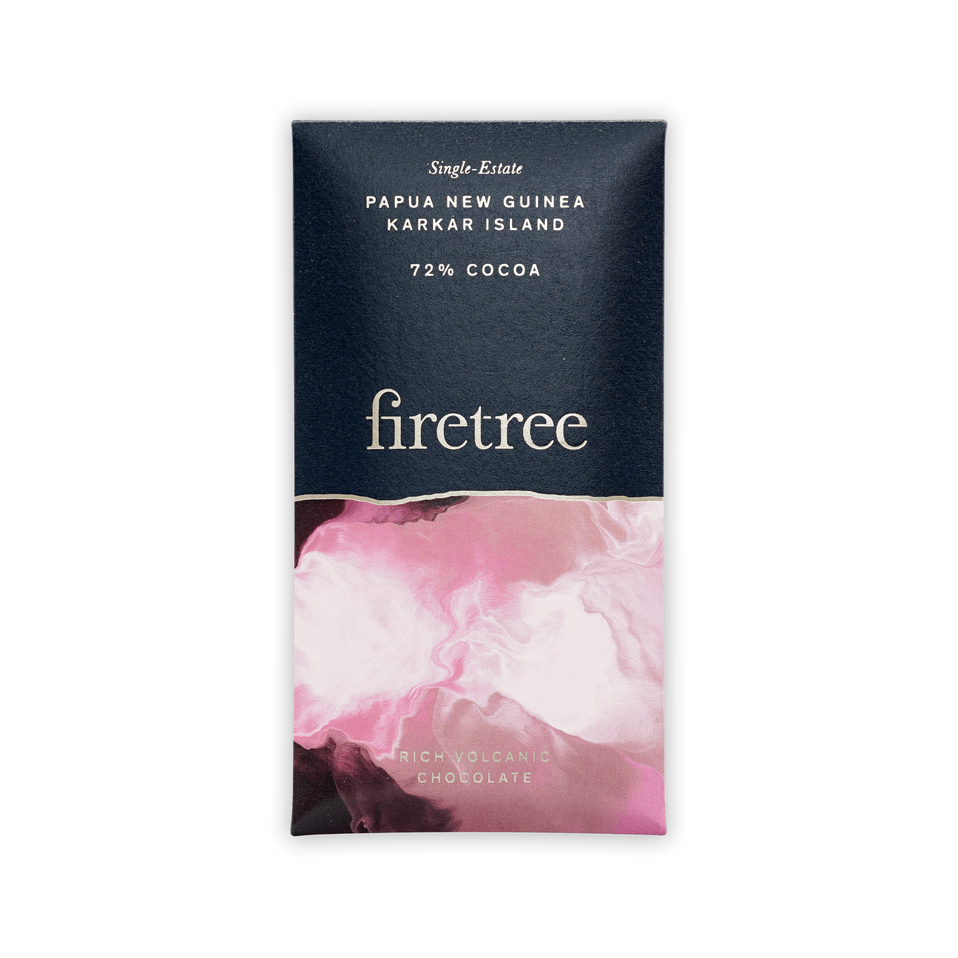 Firetree Mini Chocolate Bars PNG Karkar 72% dark blue pink wrapper