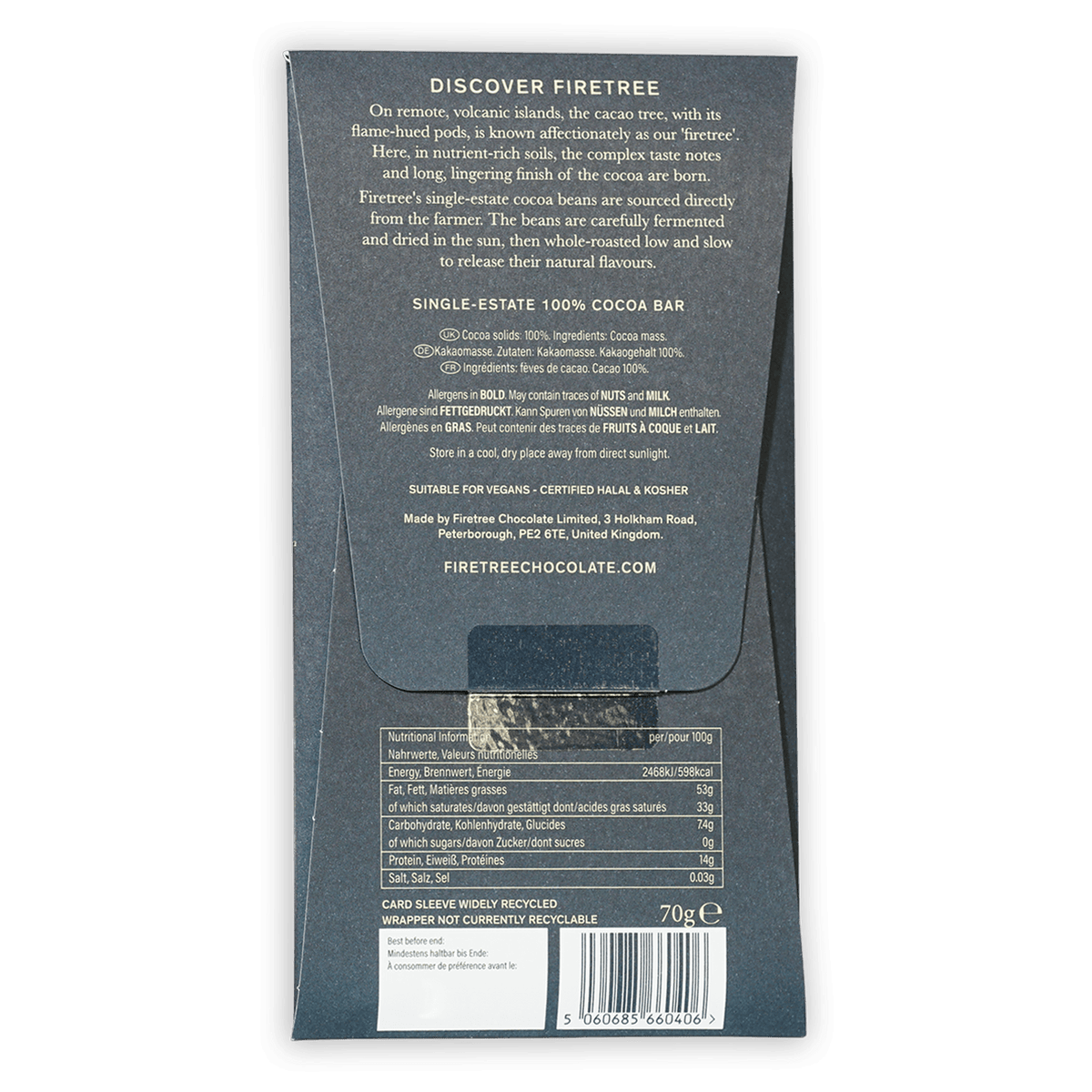 Firetree Solomon Islands Guadalcanal 100% Chocolate