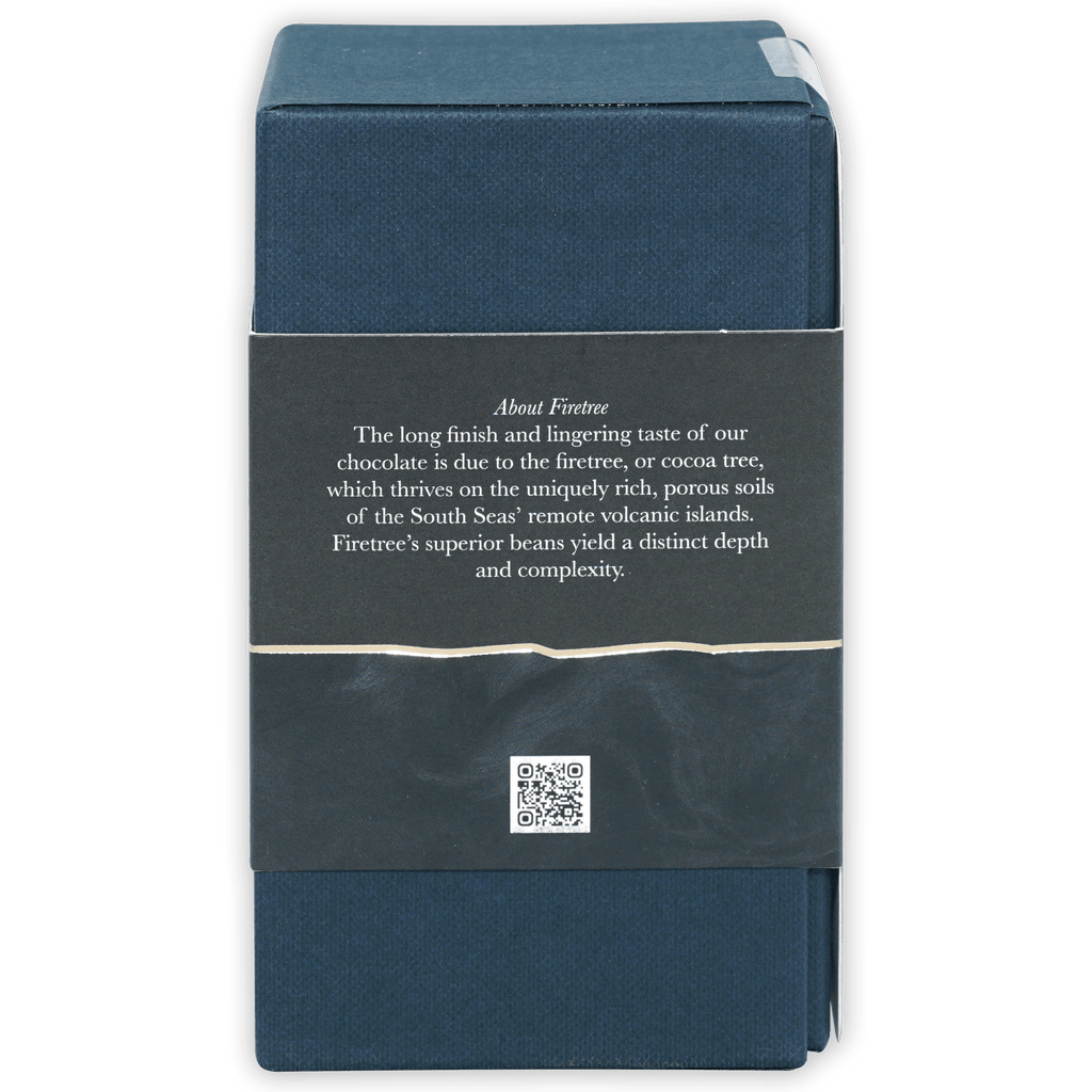 Firetree Thins Dark Solomon Islands 100% chocolate in matte navy box