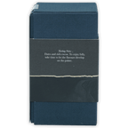 Firetree Thins Dark Solomon Islands 100% chocolate in deep blue matte box with black band tasting notes, 25 pcs