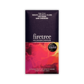 Firetree bar, dark purple box with red and orange marbled panel, Vanuatu Malekula Island 72% Cocoa, Great Taste seal