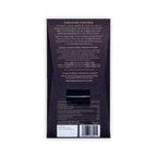 Back of Firetree dark purple box, Discover Firetree text, ingredients in several languages, nutrition table and barcode, 70g