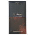 Sleek black and red marbled wrapper for Firetree Vanuatu Malekula Island 100% cocoa bar