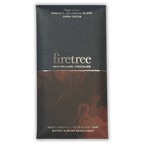 Sleek black and red marbled wrapper for Firetree Vanuatu Malekula Island 100% cocoa bar