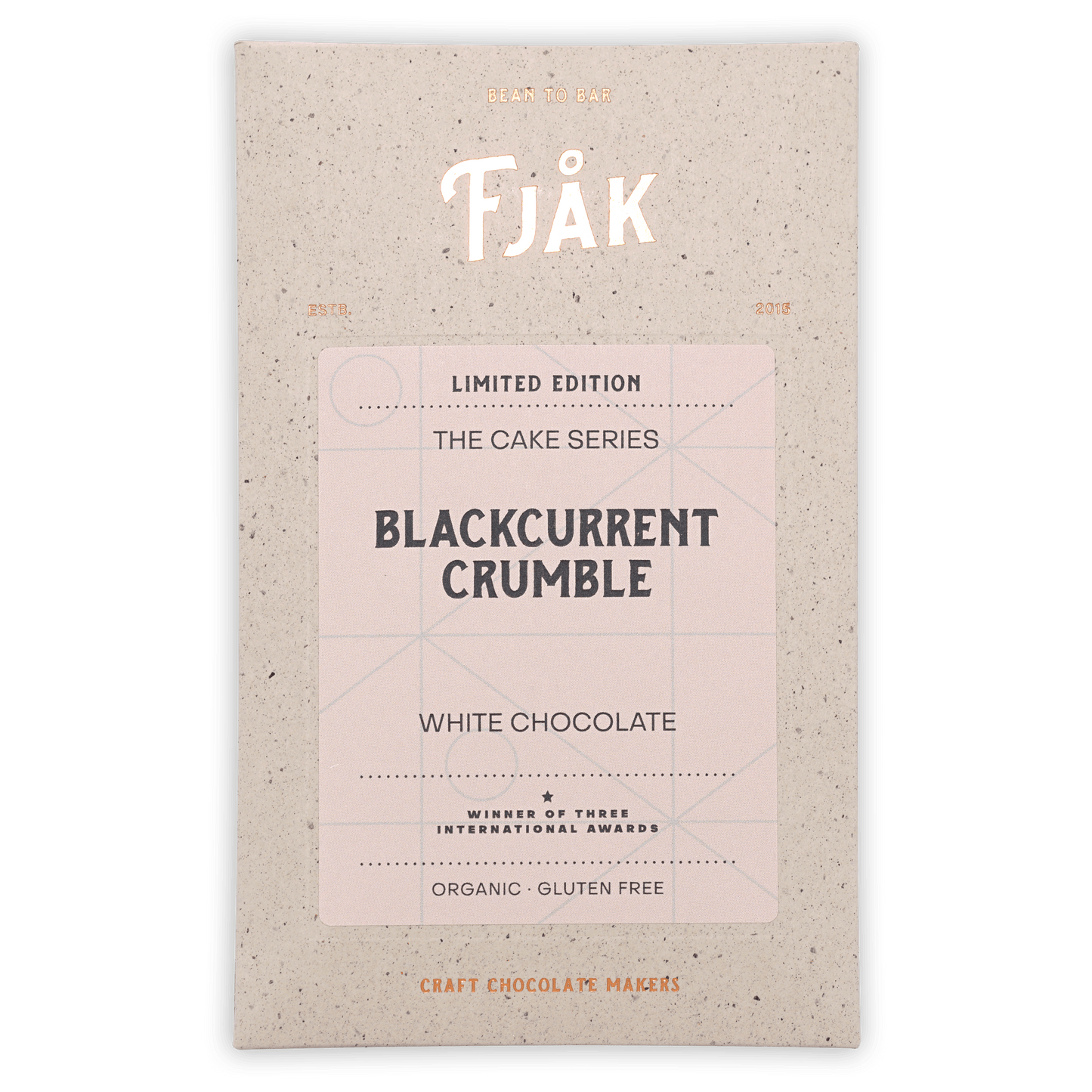 Fjåk Blackcurrant Crumble White Chocolate