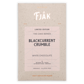 Fjåk Blackcurrant Crumble White Chocolate bar in speckled beige package
