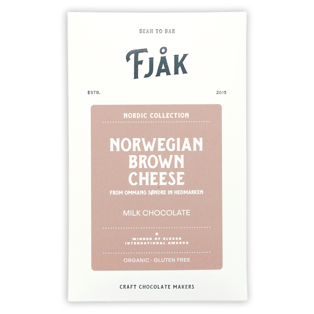 Fjåk Brown Cheese Milk Chocolate 45% Nordic Collection bar