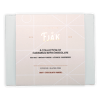 Fjåk chocolate coated mixed caramels 12 pcs box with flavors