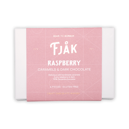 Fjåk Chocolate Coated Raspberry Caramels (6 pcs)