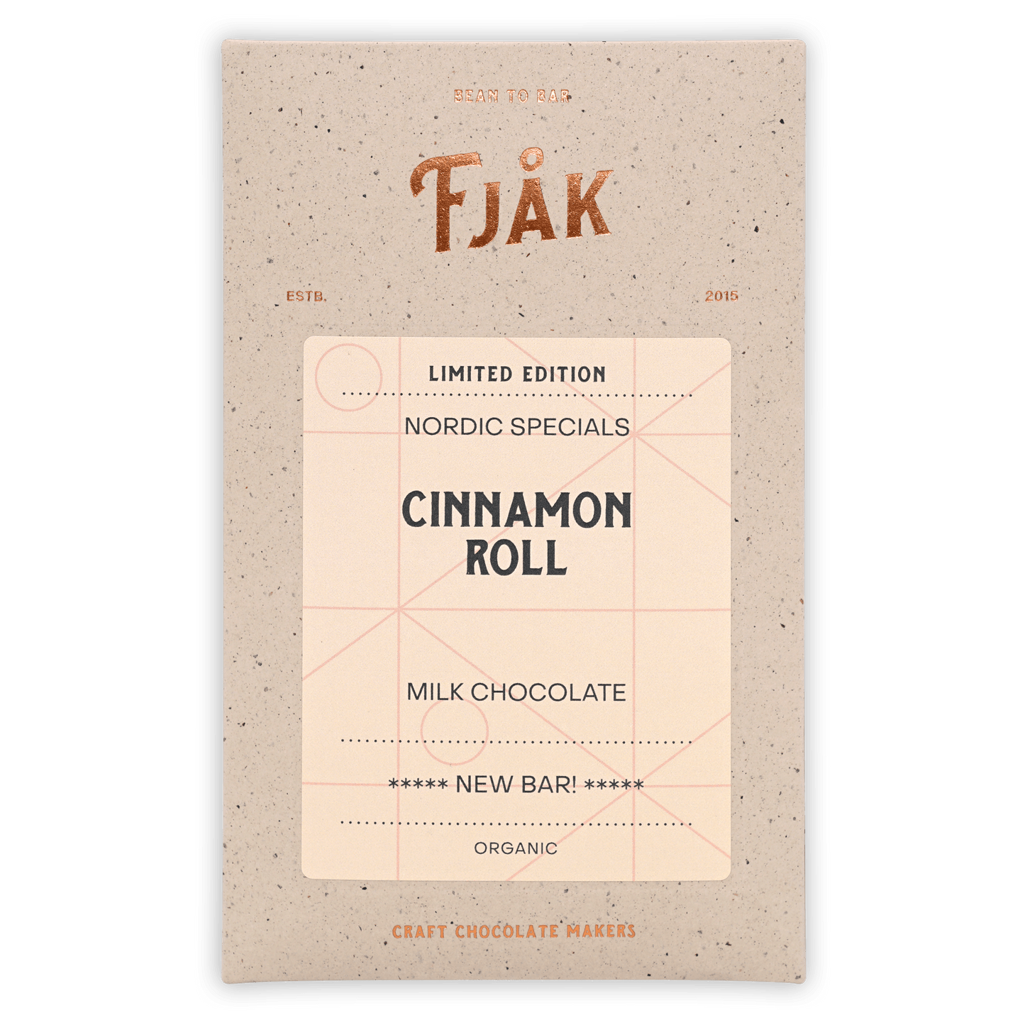 Fjåk Cinnamon Roll Milk Chocolate 45% (Limited Edition)
