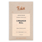 Fjåk Cinnamon Roll Milk Chocolate 45% limited edition wrapper
