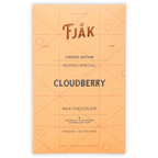 Fjåk Cloudberry Milk 50% limited edition matte peach wrapper with grid