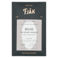 Fjåk Belize Trio Reserve microlot 70% dark chocolate bar in sleek packaging