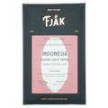 Fjåk Dark West Papua 70% chocolate bar in black pink packaging
