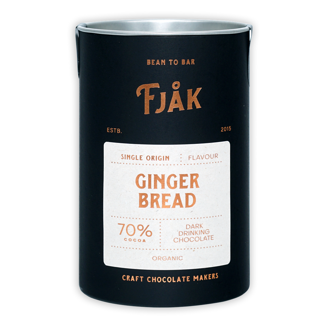 Fjåk Drinking Chocolate Dark Gingerbread 70% (Seasonal)