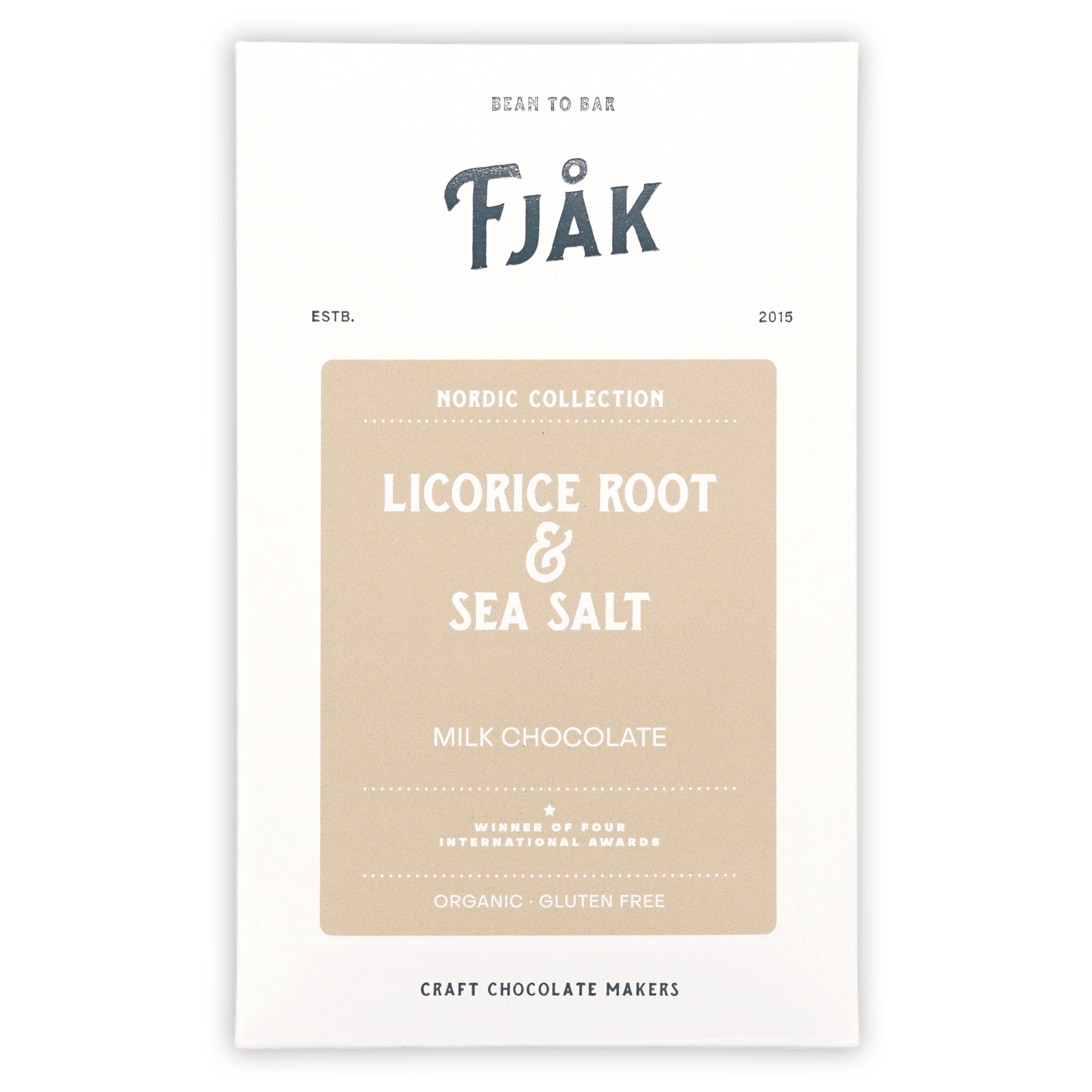 Fjåk Licorice Root Milk Chocolate 50% (Nordic Collection)