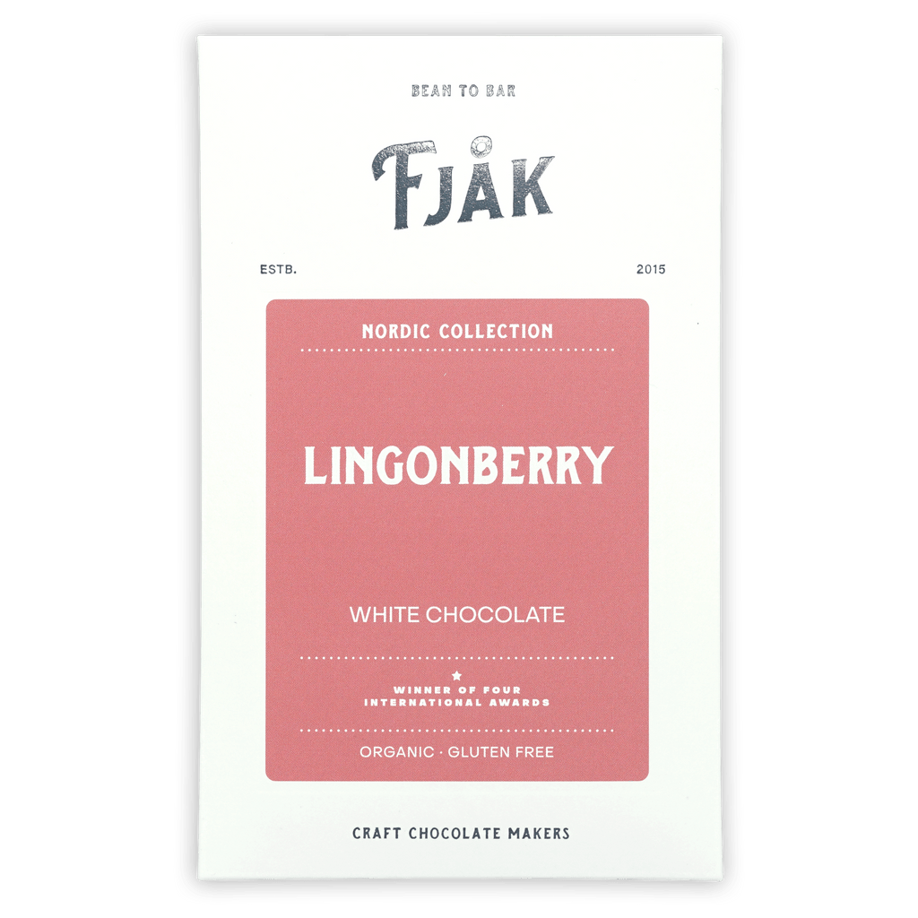 Fjåk White Lingonberry Chocolate Nordic Collection bar