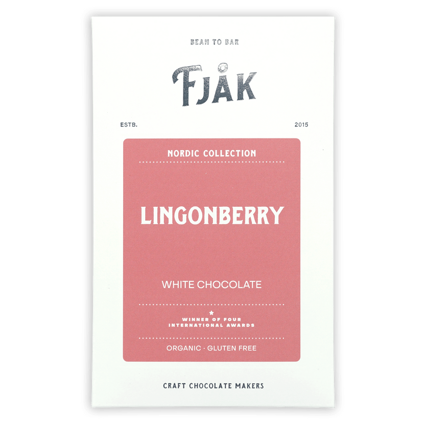 Fjåk White Lingonberry Chocolate Nordic Collection bar