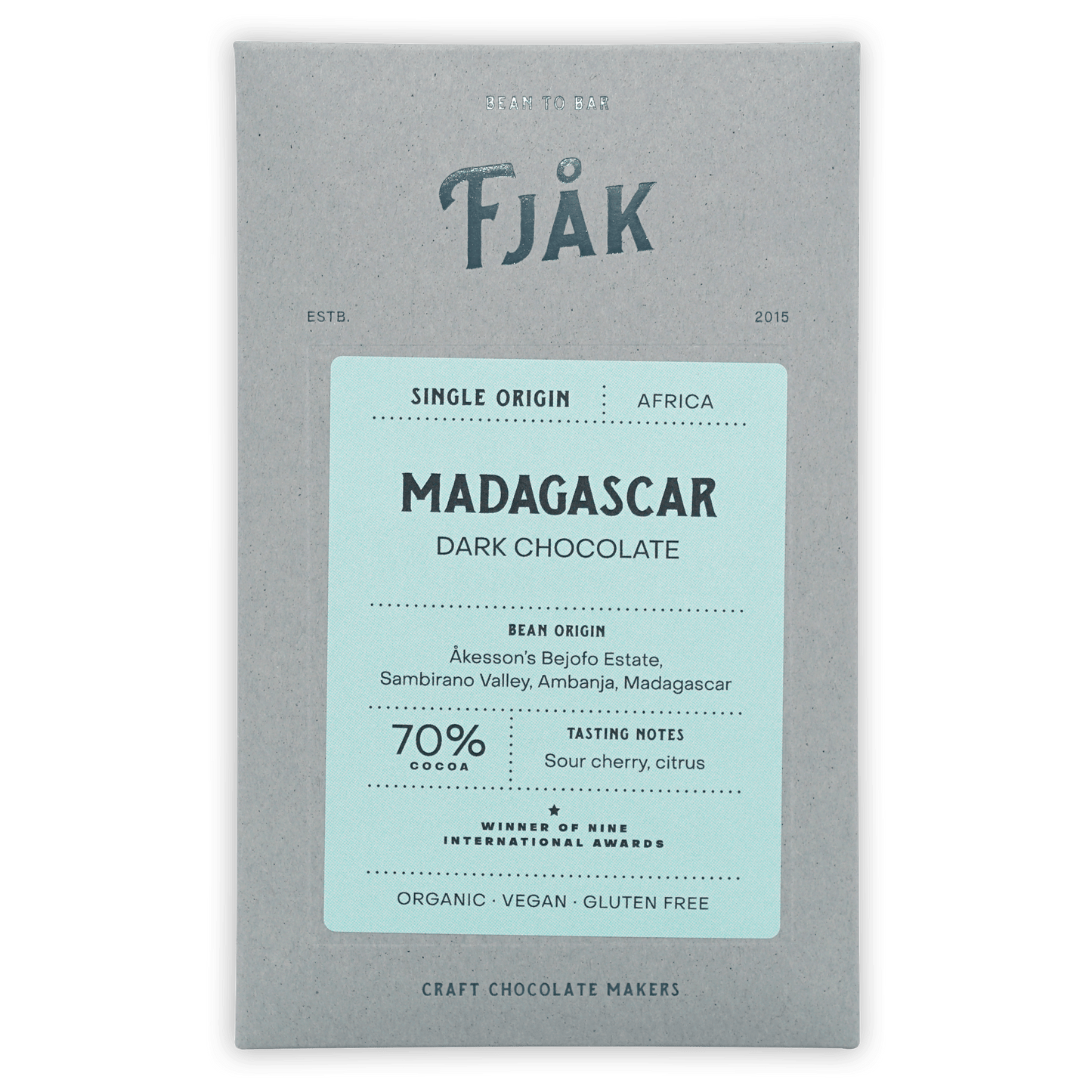 Fjåk Madagascar Dark Chocolate 70%