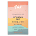 Fjåk Mountain Trip milk chocolate bar with orange and almonds
