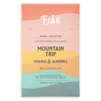 Fjåk Mountain Trip milk chocolate bar with orange and almonds
