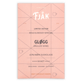 Fjåk glogg mulled wine 60% dark chocolate bar wrapper