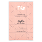 Fjåk glogg mulled wine 60% dark chocolate bar wrapper