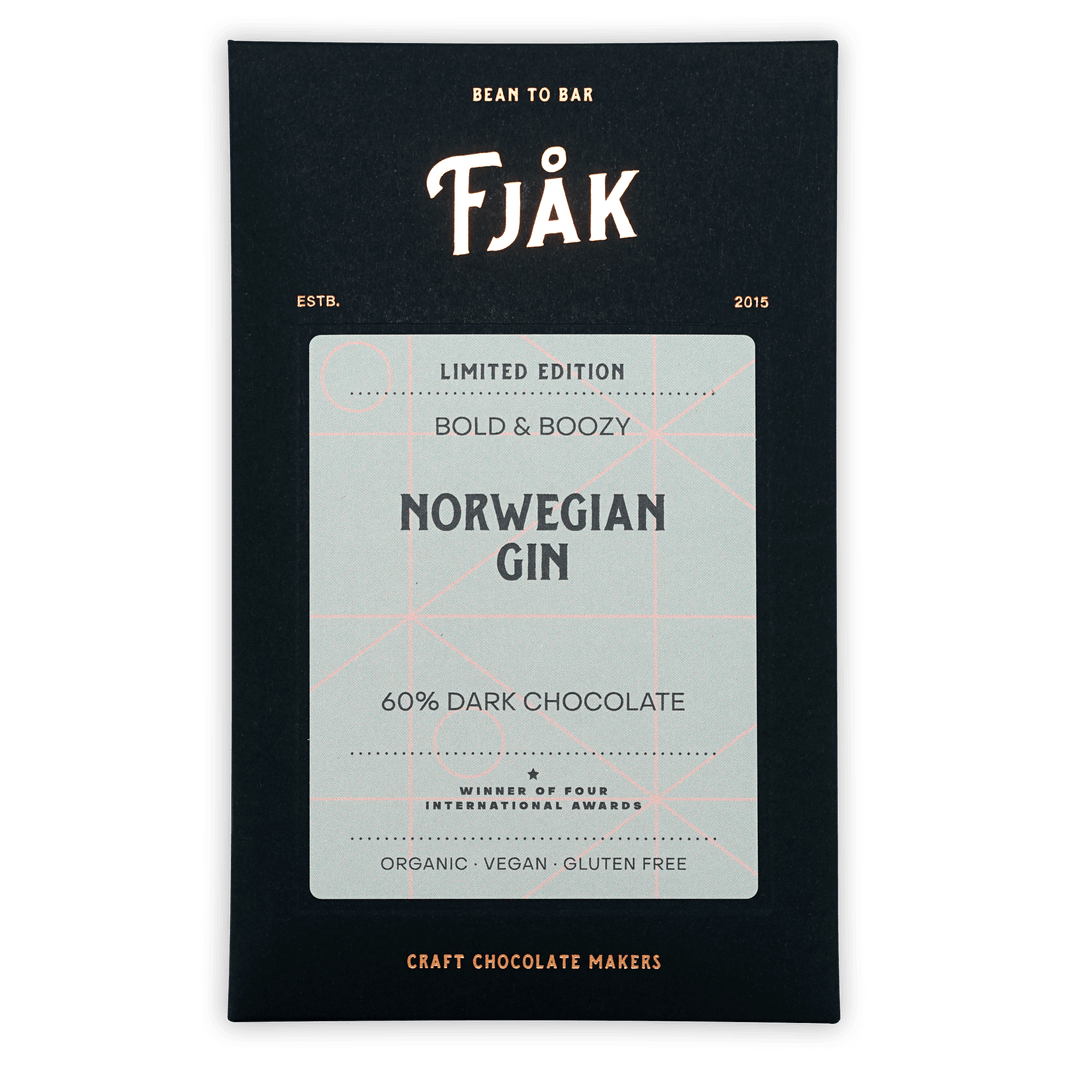 Fjåk Norwegian Gin Dark Chocolate 60%