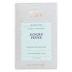 Fjåk limited edition Sichuan Pepper Milk Chocolate bar in speckled wrapper