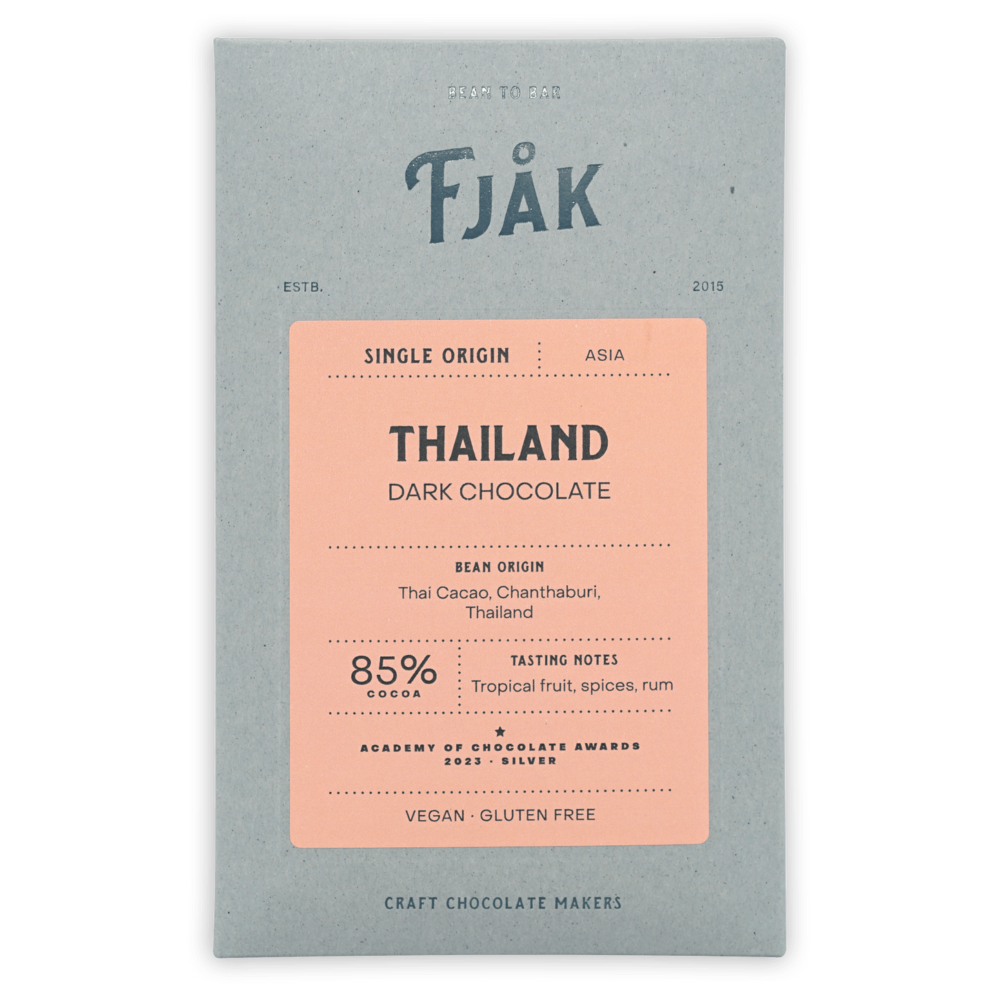 Fjåk Thailand Dark Chocolate 85%