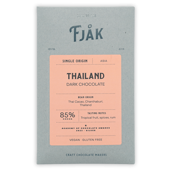 Fjåk Thailand 85% Dark Chocolate Pineapple Rum – Bar & Cocoa