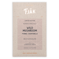 Fjåk limited edition wild mushroom milk chocolate bar in beige wrapper