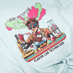 Chocolate Flavor Lab Technician Tee light blue cotton t-shirt