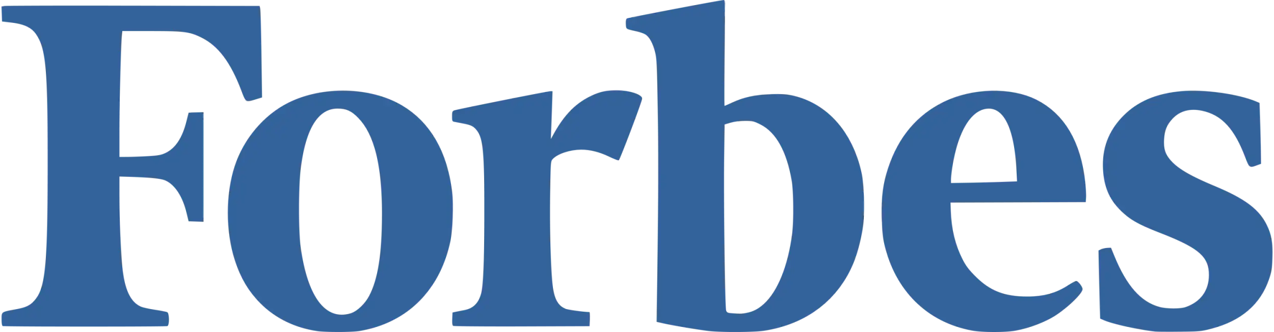 Blue forbes logo in a serif font.