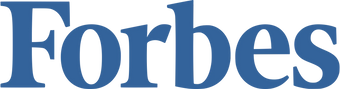 Blue forbes logo in a serif font.