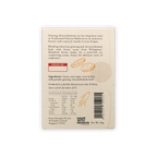 Back of Fossa Dark Milk Chocolate Ginseng Chrysanthemum Tea 53% wrapper