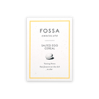 Fossa Milk Chocolate Salted Egg Cereal Blond bar in white gold wrapper
