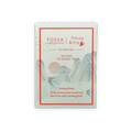 Fossa white rectangular chocolate box with red border, pekoe and imp tea landscape
