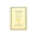 Fossa 54% dark milk yuzu sea salt bar in cream wrapper with yuzu art