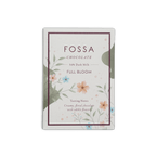 Fossa Full Bloom 54% dark milk chocolate bar in white floral box