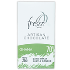 Fresco Ghana Dark Roast 70% artisan chocolate bar from Ghana