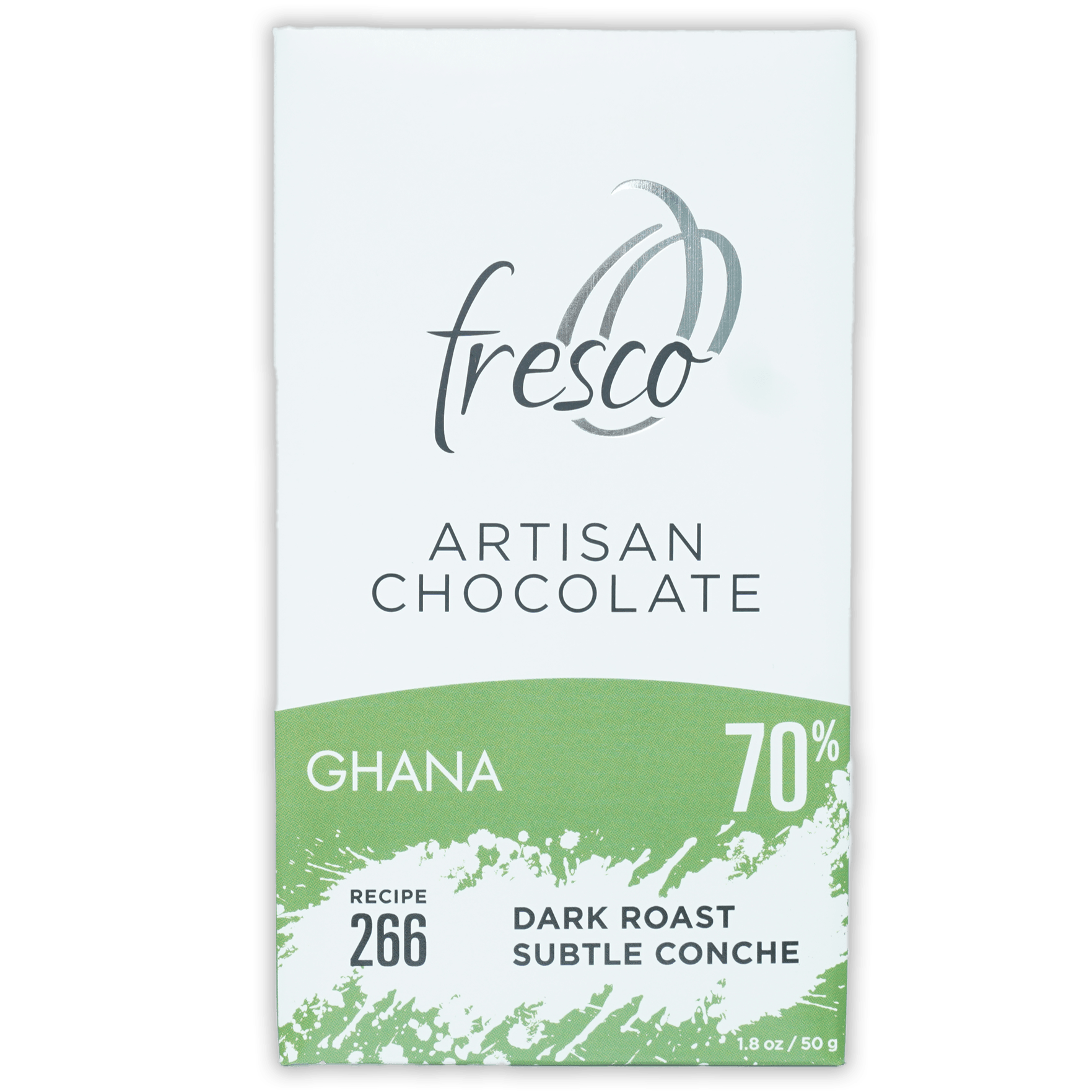 Fresco Ghana Dark Roast 70% artisan chocolate bar from Ghana