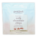 French Broad Brown Butter Milk Chocolate Chips 45% in blue bag